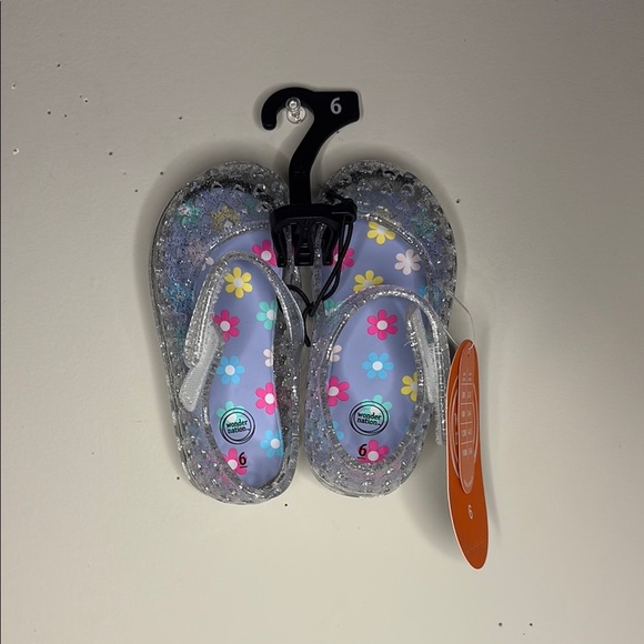 Wonder Nation Blue and Pink Plush Slippers - Picture 1 of 3